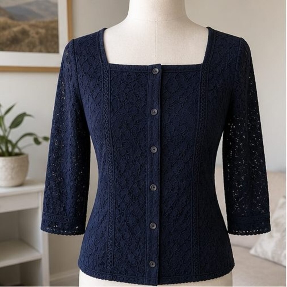 Navy Tunic Blouse